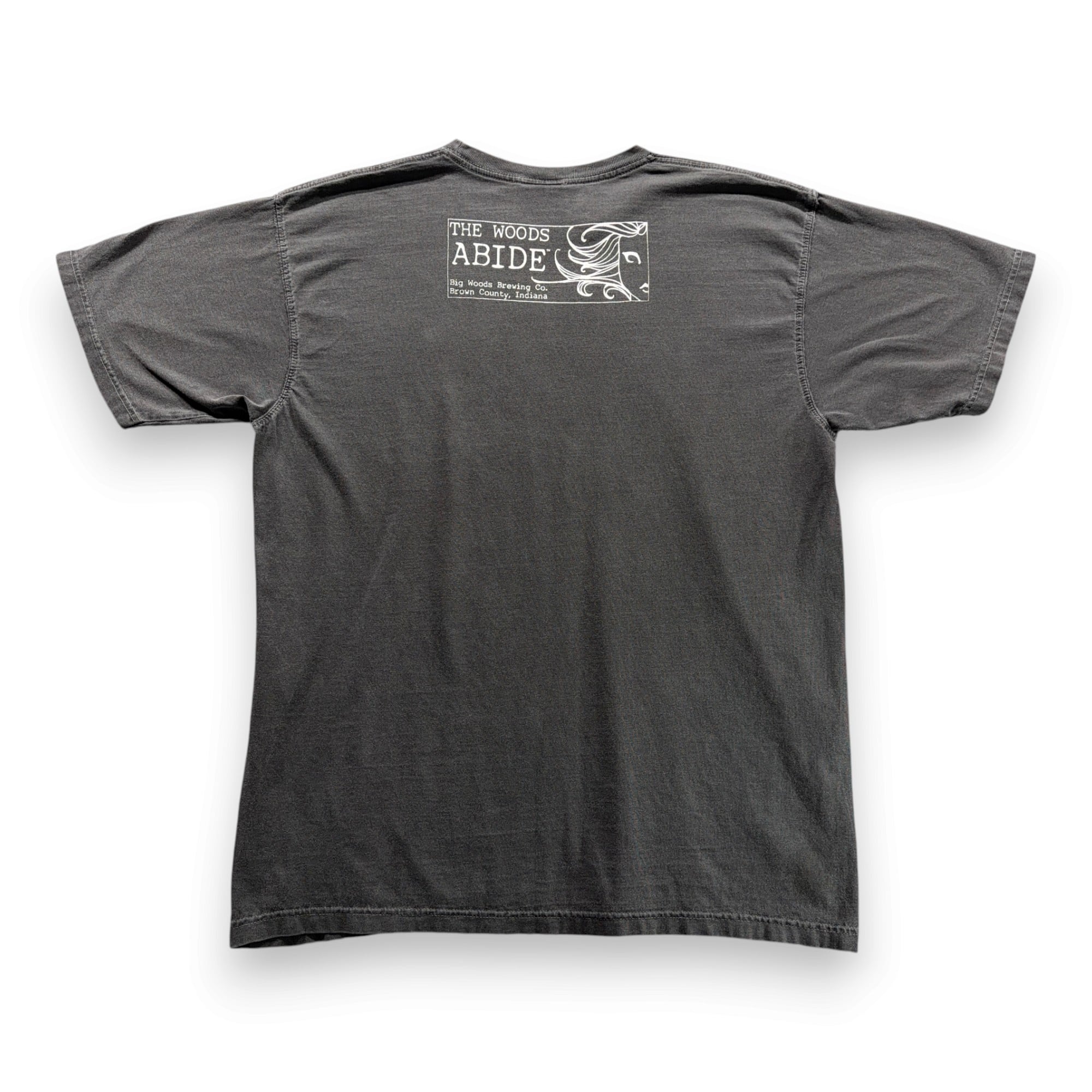 Big Woods Brewing Shirt Adult LARGE Gray Busted Knuckle Ale Beer Indiana-3 Big Woods Brewing Shirt Adult LARGE Gray Busted Knuckle Ale Beer Indiana