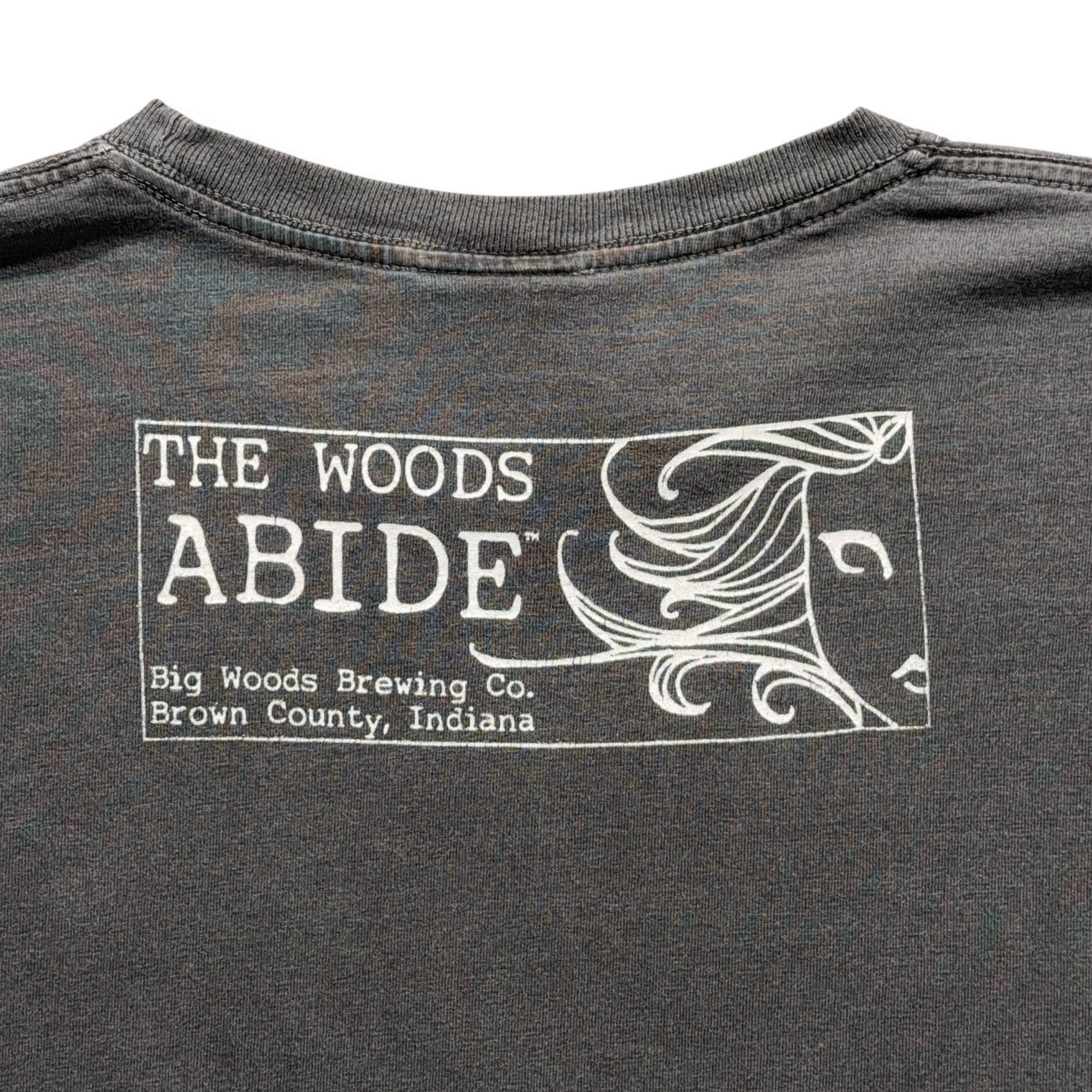 Big Woods Brewing Shirt Adult LARGE Gray Busted Knuckle Ale Beer Indiana-4 Big Woods Brewing Shirt Adult LARGE Gray Busted Knuckle Ale Beer Indiana