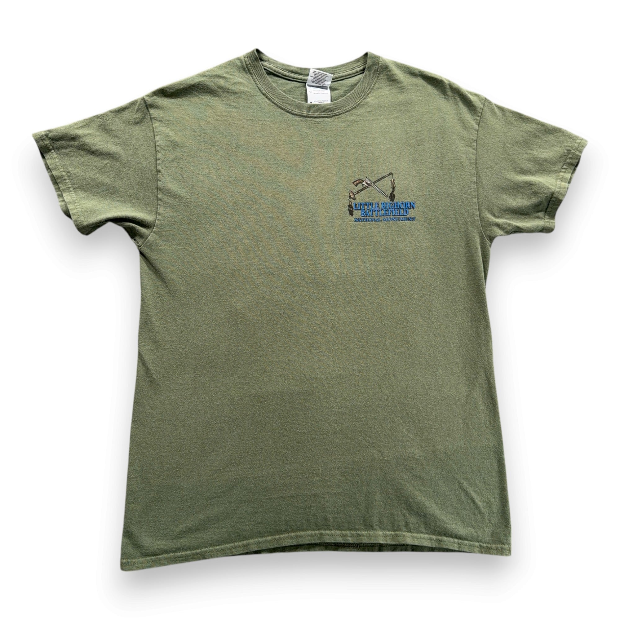 Little Bighorn Battlefield Shirt Adult MEDIUM Green National Monument US History-3 Little Bighorn Battlefield Shirt Adult MEDIUM Green National Monument US History