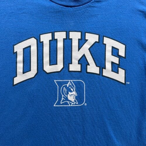 Vintage Duke Blue Devils Shirt Adult MEDIUM Blue University Spellout Logo Y2K-2 Vintage Duke Blue Devils Shirt Adult MEDIUM Blue University Spellout Logo Y2K