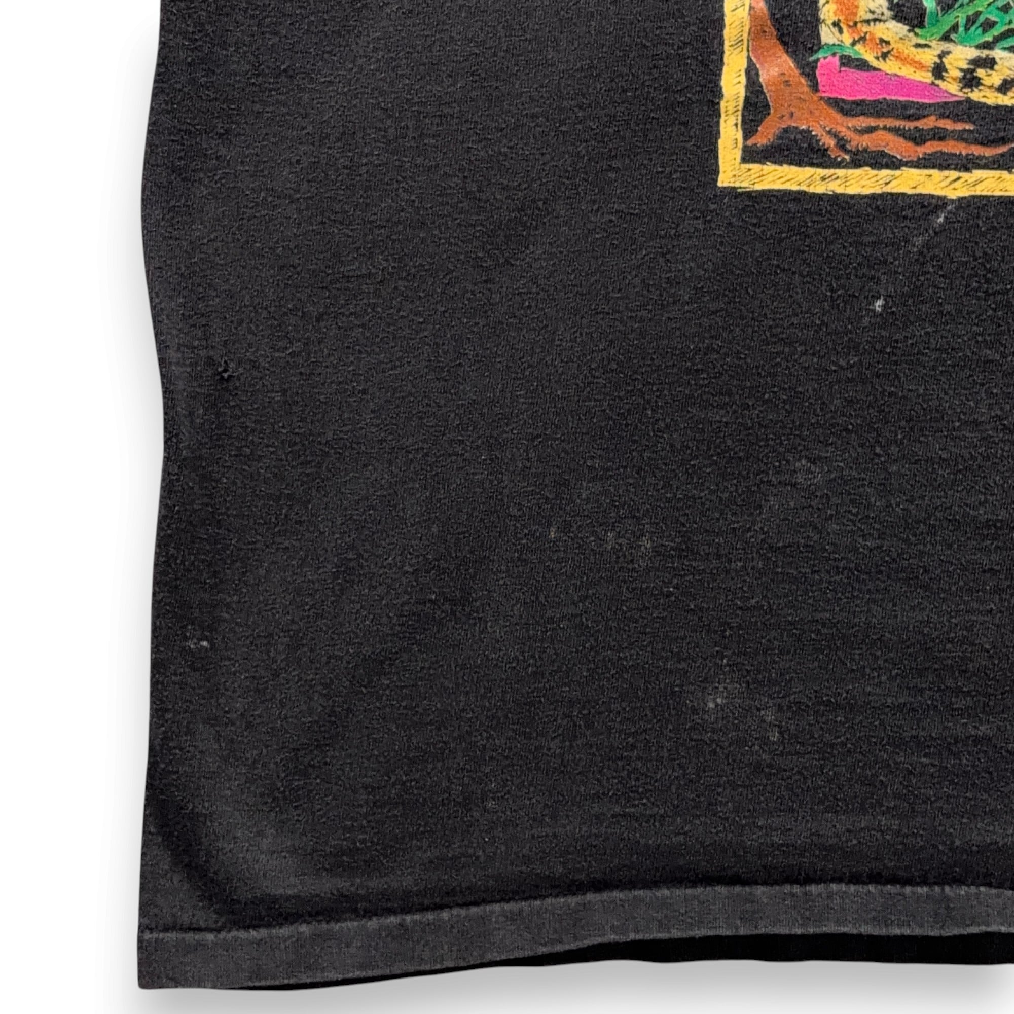 Vintage Cheetah Shirt Adult LARGE Black Single Stitch Nature Animal Wild 90s-8 Vintage Cheetah Shirt Adult LARGE Black Single Stitch Nature Animal Wild 90s