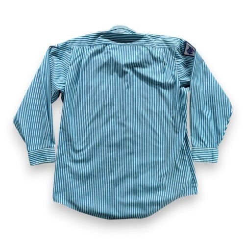 Vintage Pepsi Work Shirt Mens LARGE Blue White Striped Uniform Patches USA 90s-2 Vintage Pepsi Work Shirt Mens LARGE Blue White Striped Uniform Patches USA 90s