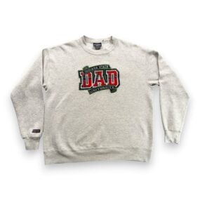 Vintage Indiana State Sweater Adult LARGE Gray Sweatshirt University Dad USA 90s