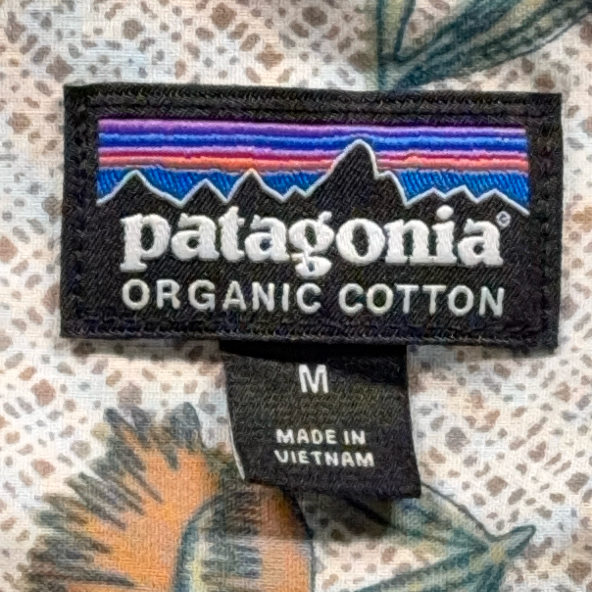 Patagonia Shirt Adult MEDIUM White Floral Button Up New Belgium Brewing Organic-4 Patagonia Shirt Adult MEDIUM White Floral Button Up New Belgium Brewing Organic