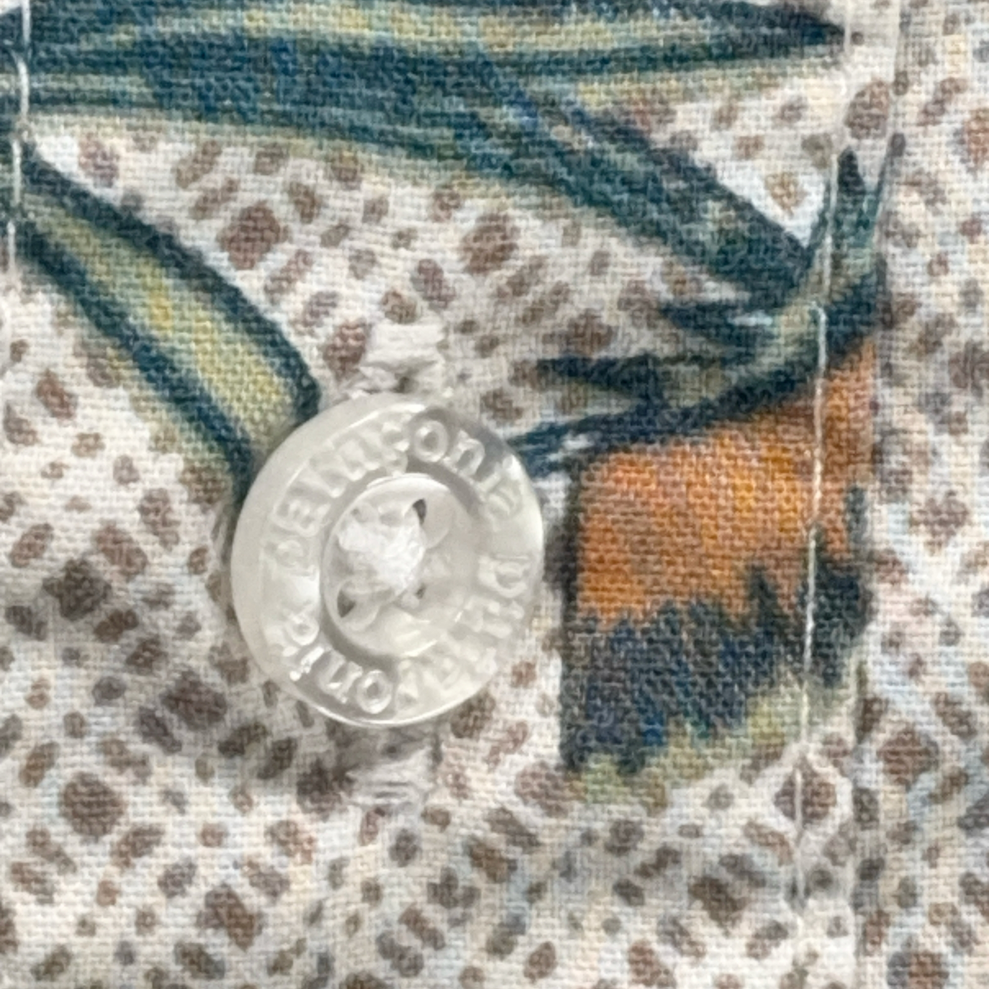 Patagonia Shirt Adult MEDIUM White Floral Button Up New Belgium Brewing Organic-8 Patagonia Shirt Adult MEDIUM White Floral Button Up New Belgium Brewing Organic