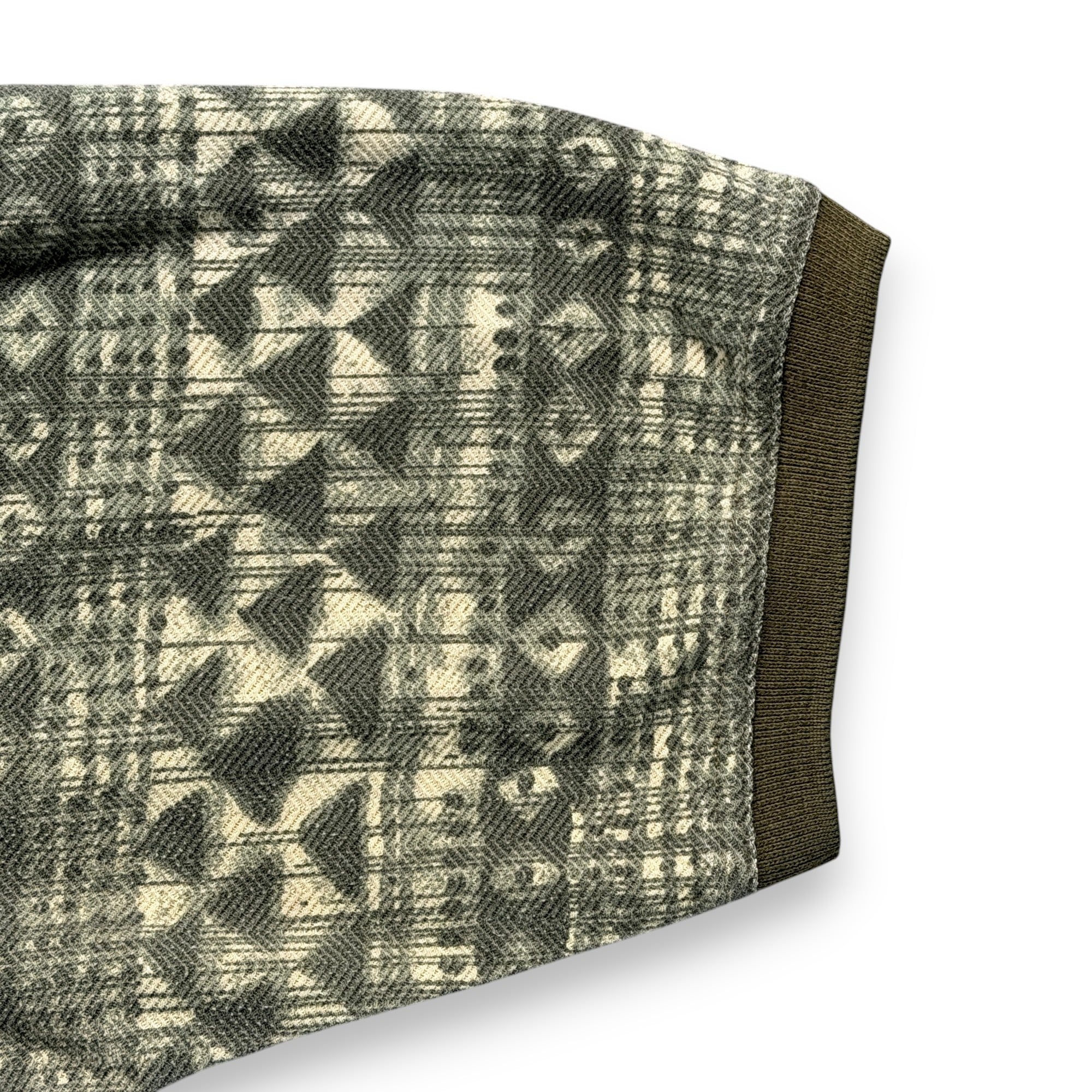 Vintage Bugle Boy Polo Shirt Adult LARGE Green Tribal Geometric Chambray 90s-5 Vintage Bugle Boy Polo Shirt Adult LARGE Green Tribal Geometric Chambray 90s