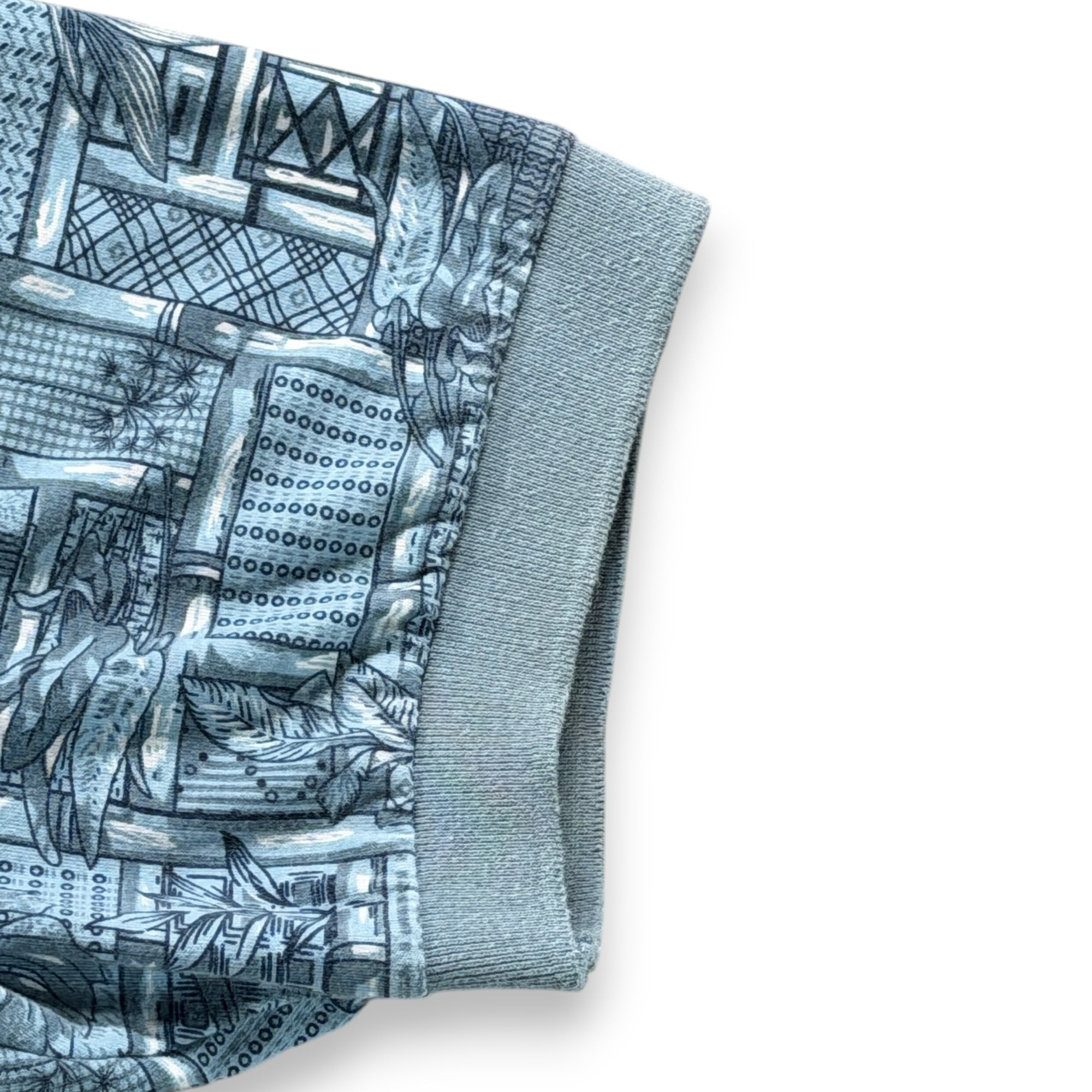 Vintage Haband Polo Shirt Adult EXTRA LARGE Blue Bamboo Botanical Geometric 90s-7 Vintage Haband Polo Shirt Adult EXTRA LARGE Blue Bamboo Botanical Geometric 90s