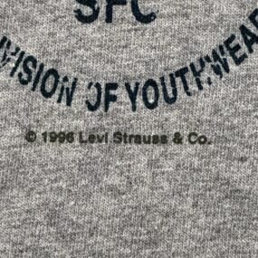 Vintage Dockers Shirt Adult MEDIUM Gray Logo Levis Deadstock Tags USA 90s