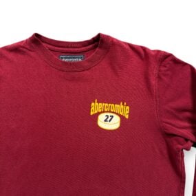 Vintage Abercrombie Fitch Shirt Adult MEDIUM Red Slashers Hockey Sports 90s