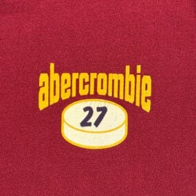 Vintage Abercrombie Fitch Shirt Adult MEDIUM Red Slashers Hockey Sports 90s