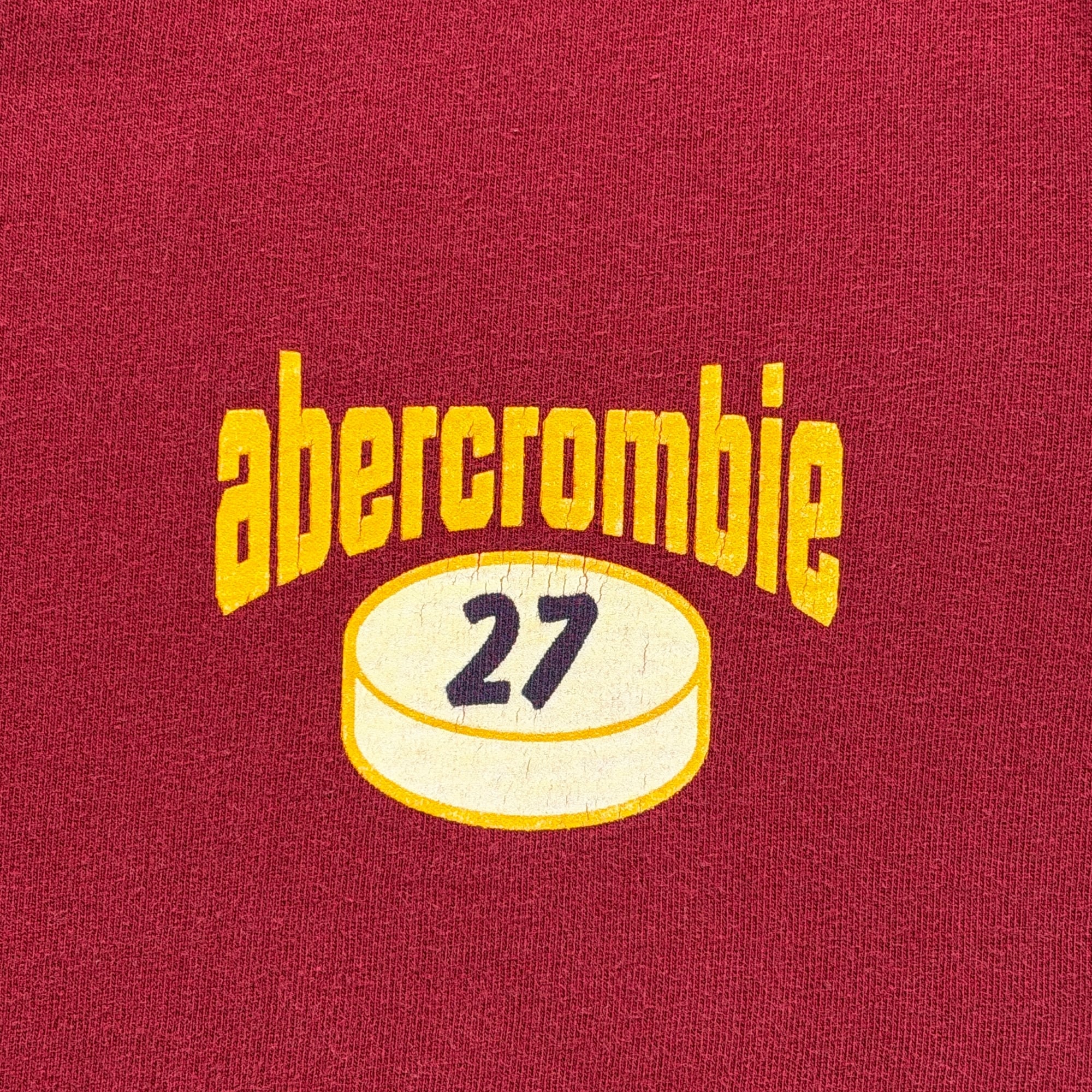 Vintage Abercrombie Fitch Shirt Adult MEDIUM Red Slashers Hockey Sports 90s-5 Vintage Abercrombie Fitch Shirt Adult MEDIUM Red Slashers Hockey Sports 90s