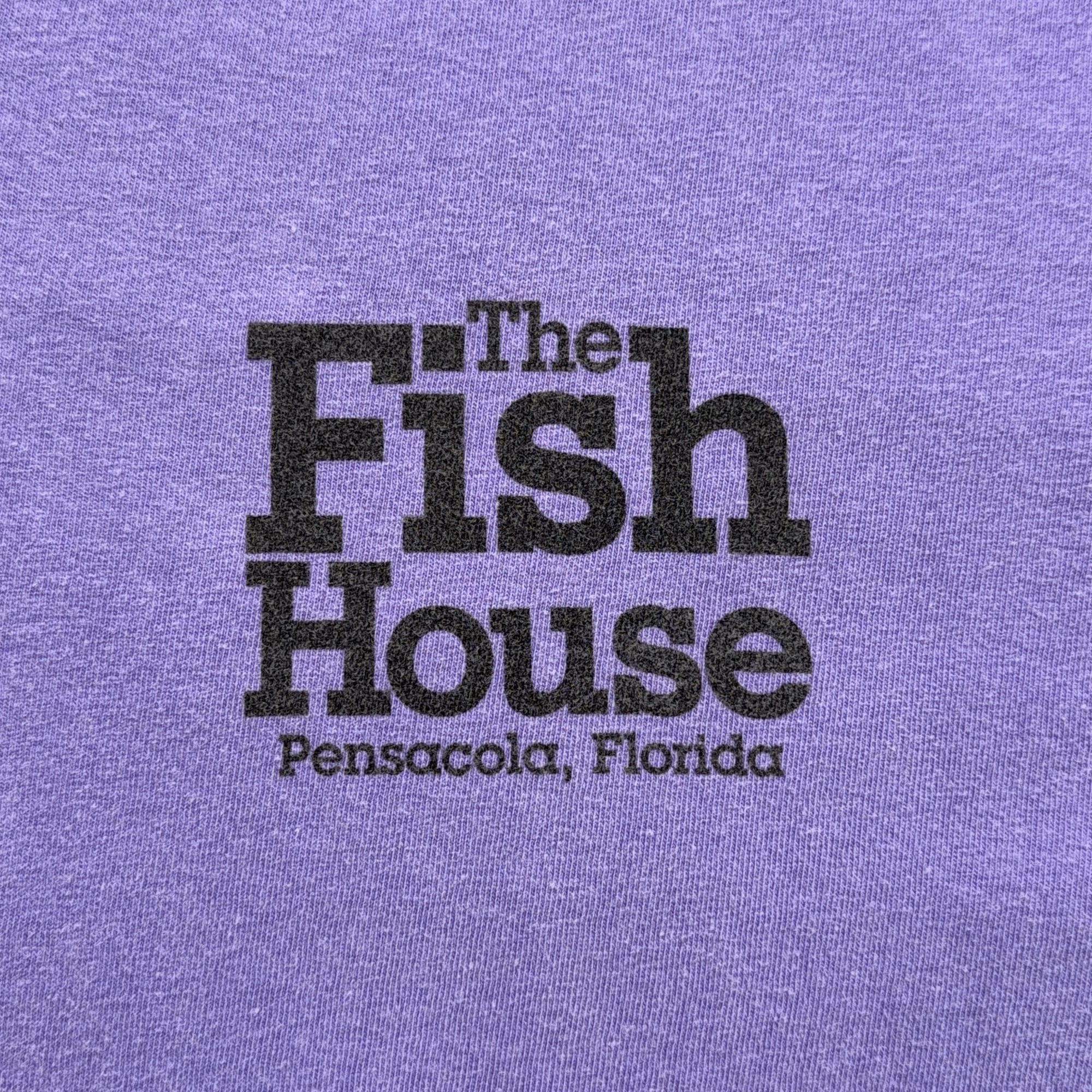 Fish House Shirt Adult EXTRA LARGE Purple Pensacola Florida Restaurant Seafood-4 Fish House Shirt Adult EXTRA LARGE Purple Pensacola Florida Restaurant Seafood
