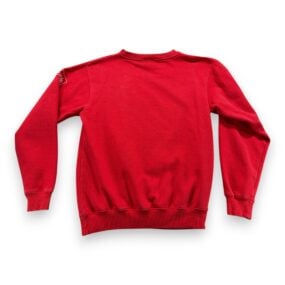 Vintage Mackinac Island Sweater Adult MEDIUM Red Sweatshirt Michigan Bicycle 90s