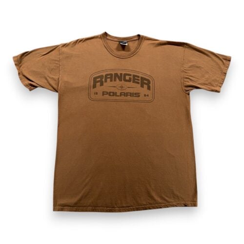 Polaris Ranger Shirt Adult EXTRA LARGE Brown UTV Pure Powersports Comfort Colors