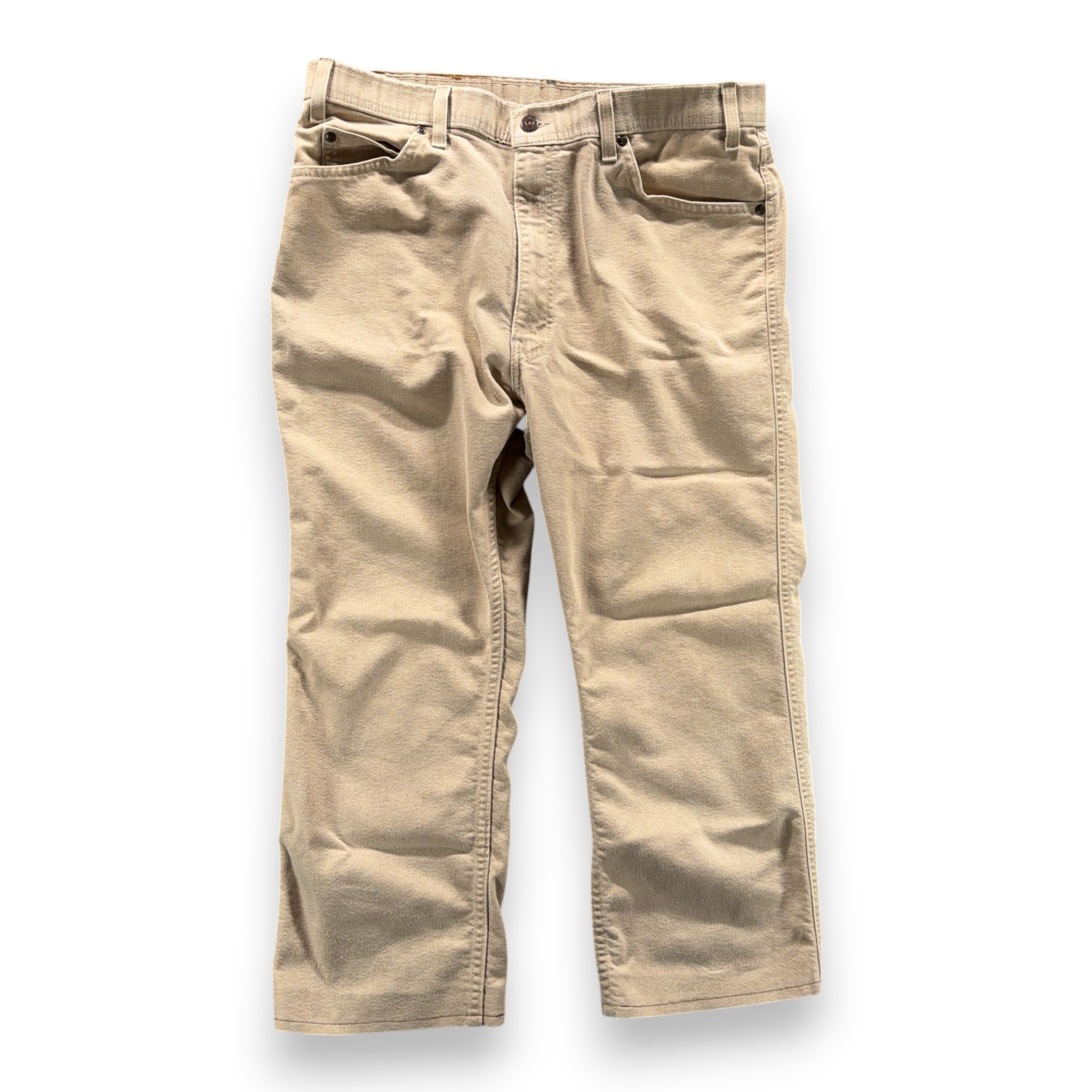 Vintage Levis Pants Mens 36×24 Brown 530 Five Pocket Trevira USA 38×30 Tag 90s